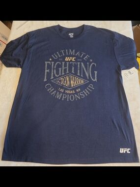 UFC Men’s Navy Ultimate Fighting Championship Graphic T-Shirt NWT